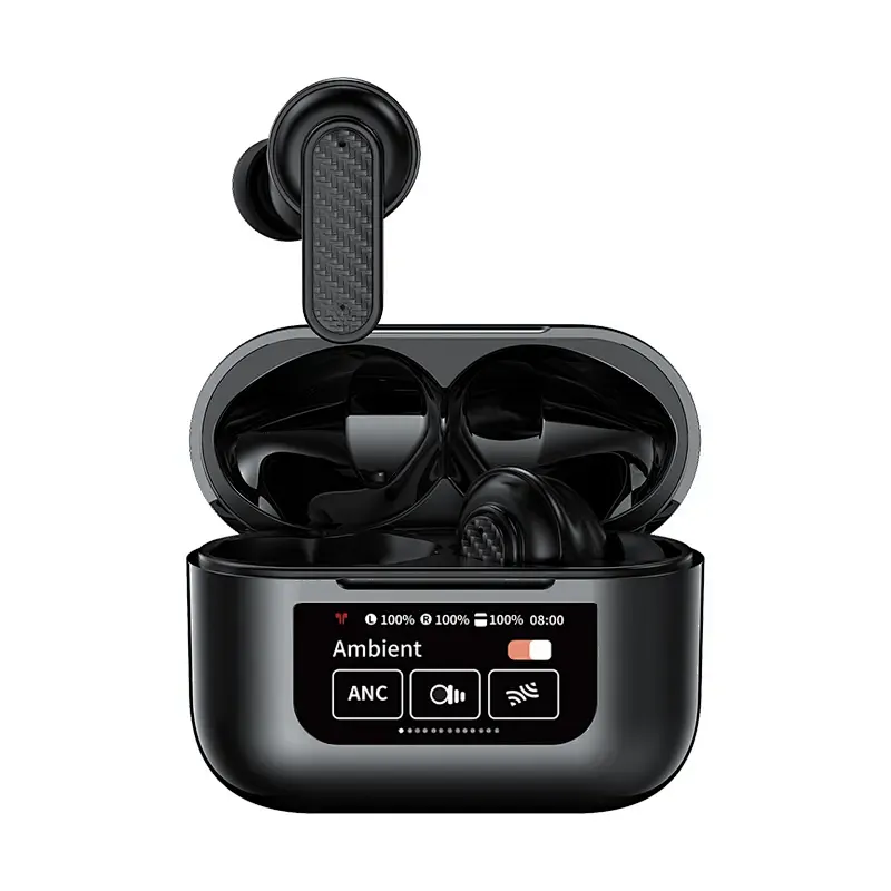 ANC+ENC Bluetooth Earbuds with Touch Screen